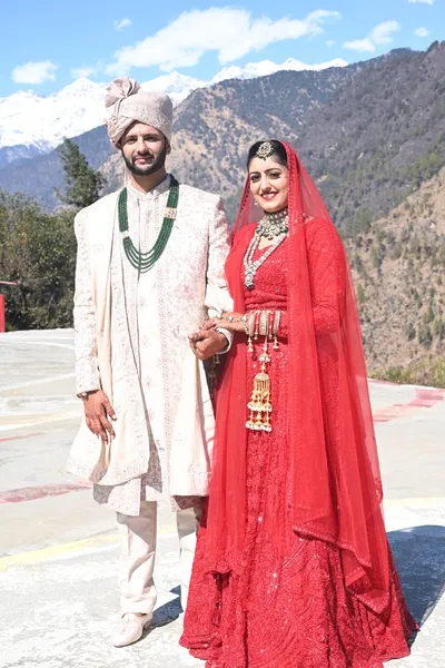 Couple in traditional attire
