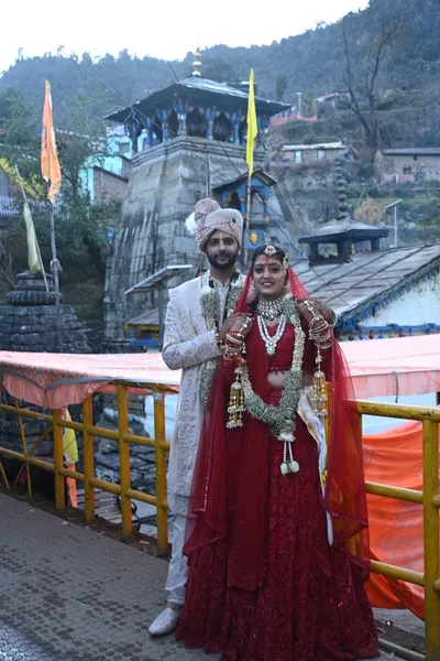 Bride and groom portrait